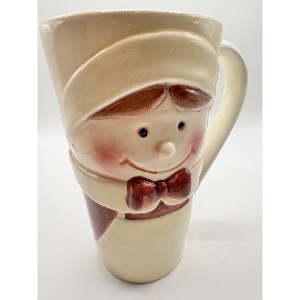 Vintage Face Mug Lady Head Ceramic Coffee Cup Anthropomorphic‎ Novelty